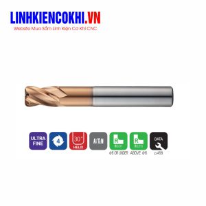 Dao phay bo góc 4 me cắt chạy 70HRC ZR704 Widin