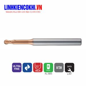 Dao phay cổ dài côn đầu cầu 70HRC ZSLNB Widin