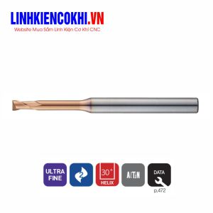 Dao phay cổ dài đầu phẳng 2me 70HRC ZSLNS20 Widin