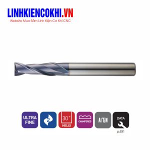 Dao phay ngón phẳng 2 me 30~50HRC ZM502 Widin