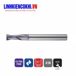 Dao phay ngón phẳng 2 me dài 30~50HRC ZM522 Widin