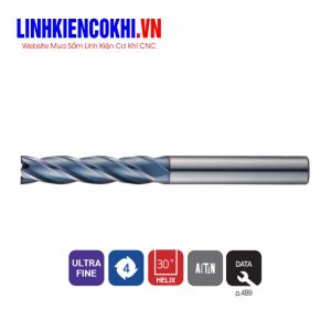 Dao phay ngón phẳng 4 me dài 30~50HRC ZE524 Widin