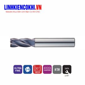 Dao phay thô răng cưa 3~6 me 30~50HRC ZF60 Widin